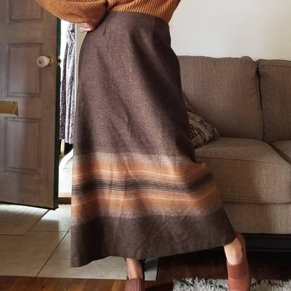 Cabela's Dresses & Skirts - Cabela's Brown Wool Maxi Skirt